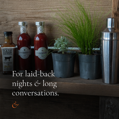 For laid-back nights and long conversations.